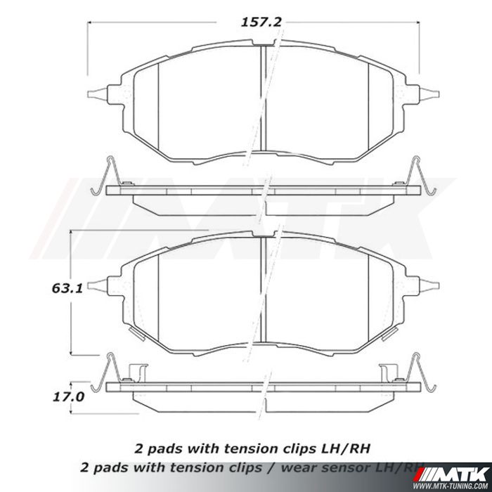 Plaquettes Stoptech Performance Subaru Forester