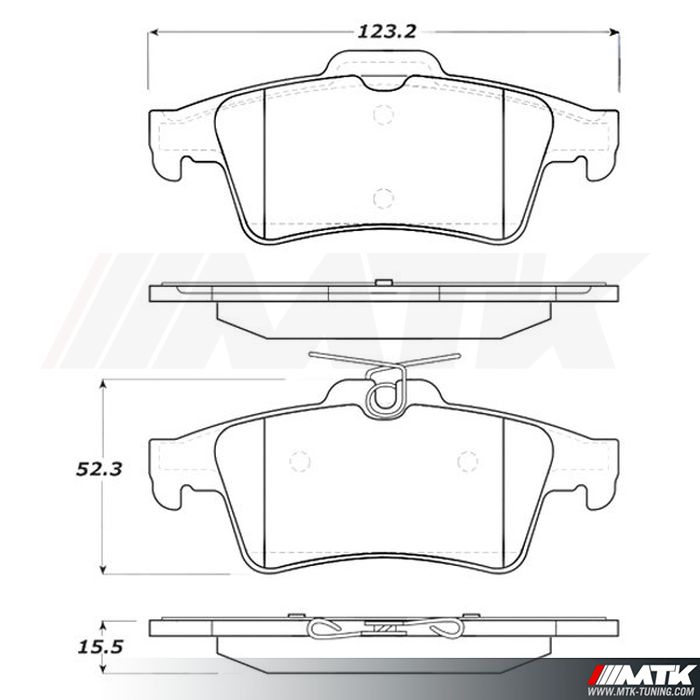 Plaquettes Stoptech Performance FORD Focus 2