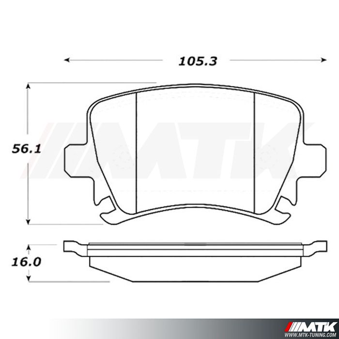 Plaquettes Stoptech Performance SKODA Octavia (1Z)