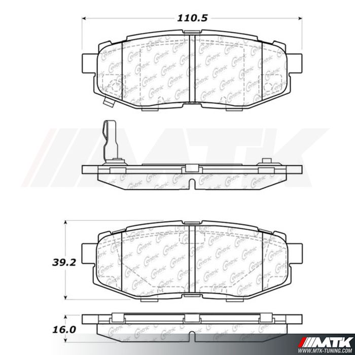 Plaquettes Stoptech Performance TOYOTA  GT86