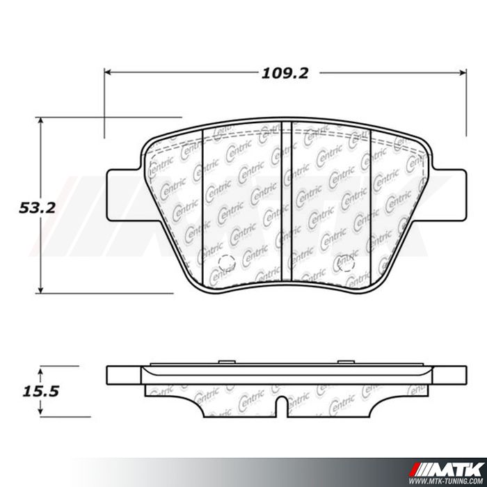 Plaquettes Stoptech Performance AUDI A3 Quattro (8P)