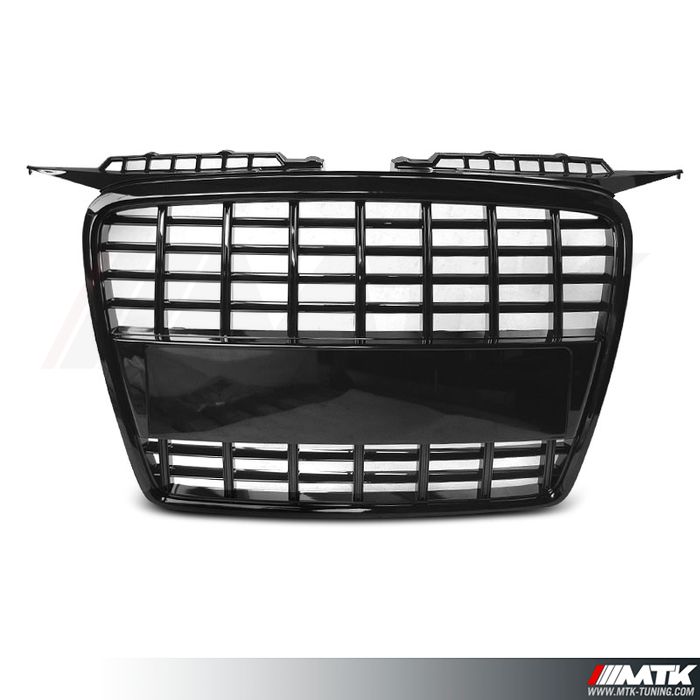 Pack] Calandre Grille Noir Brillant Nid Abeille Pour Audi A3 8P