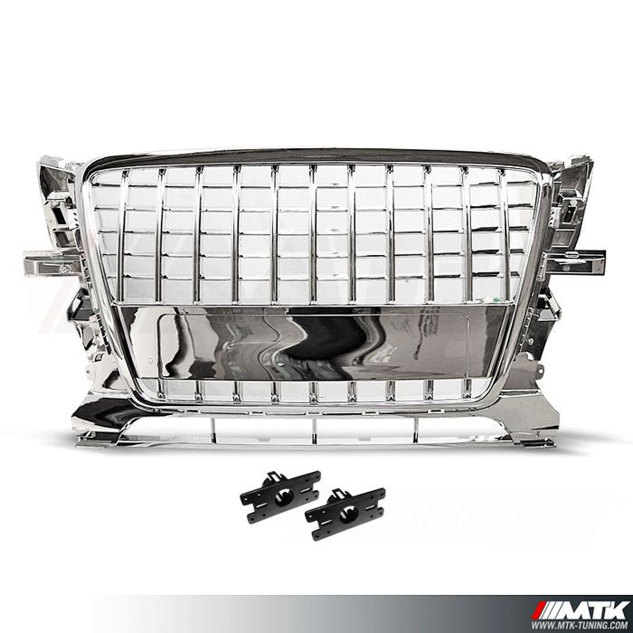 For Audi Q5 8R pre-facelift Fog Light Grille RS-style, glossy black