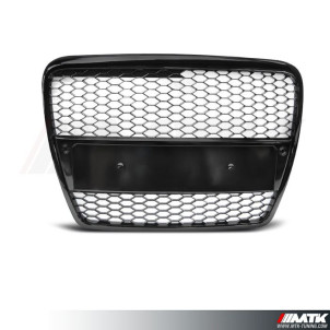 Black Front Honeycomb Bumper Grill Grille Für Audi Produktbild-Vorschau 4