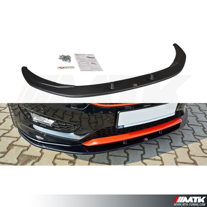Lame Pare-chocs Avant Pour Ford Fiesta ST MK7 (2012-2017) - Garniture Décorative ABS Noir Brillant - Style Sportif Et Protection - 9
