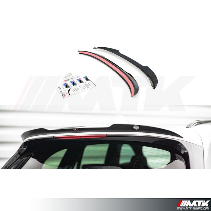 SET DE CALANDRE LOOK X1 M - -DOUBLES LIGNES NOIR BRILLANT POUR BMW