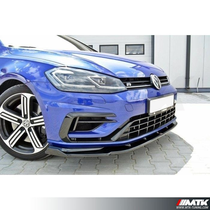 Lame pare choc avant Maxton pour Volkswagen Golf VII R Facelift