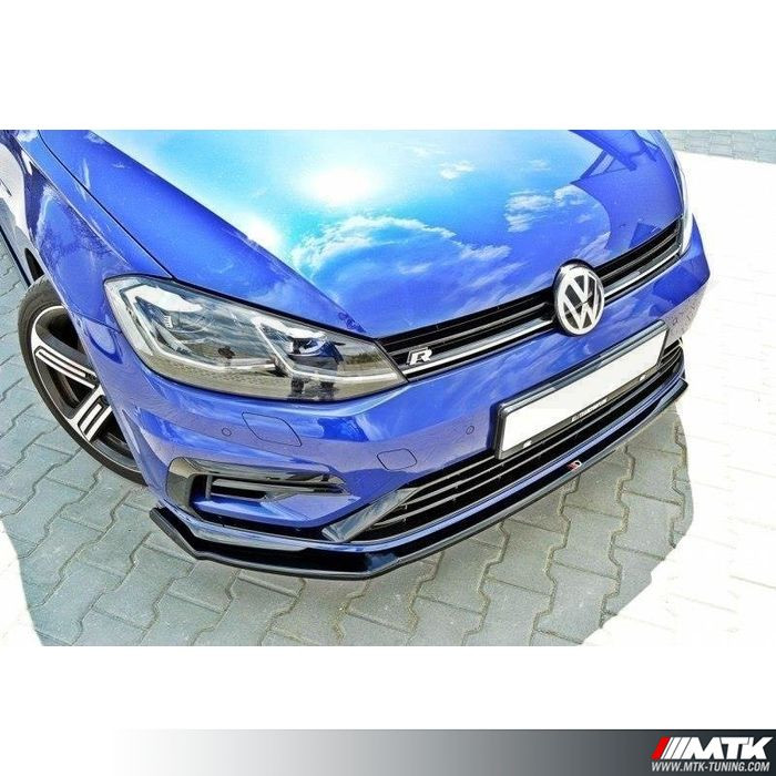 Lame pare choc avant Maxton pour Volkswagen Golf VII R Facelift