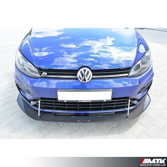 Lame pare choc avant Maxton pour Volkswagen Golf VII R Facelift