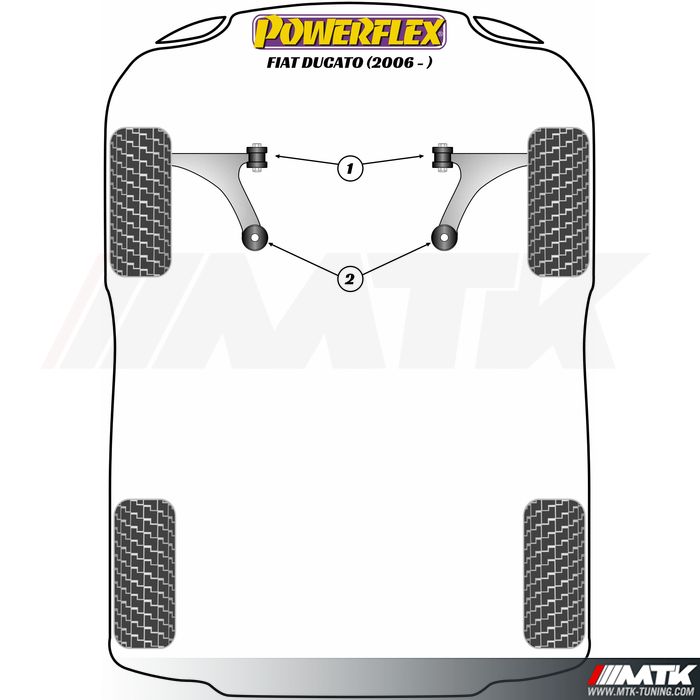 Silentblocs Powerflex Performance Fiat Ducato (2006 - ON)