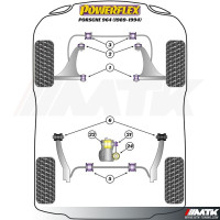 Silentblocs Powerflex Performance Porsche 964