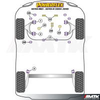 Silentblocs Powerflex Performance Opel Astra H