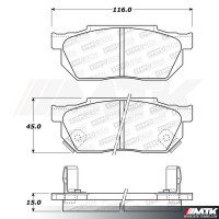 Plaquettes Stoptech Performance Honda Civic EC