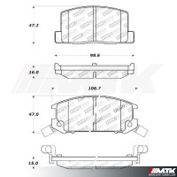 Plaquettes Stoptech Performance TOYOTA MR2 W10