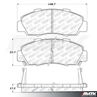 Plaquettes Stoptech Performance Honda Integra type R DC2