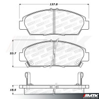 Plaquettes Stoptech Performance Honda Accord CC