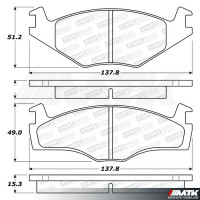 Plaquettes Stoptech Performance Volkswagen  Golf 1