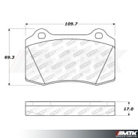 Plaquettes Stoptech Performance Fiat Coupe