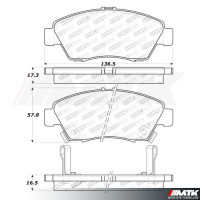 Plaquettes Stoptech Performance Honda Civic CRX Del Sol