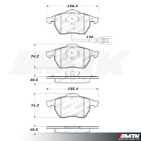 Plaquettes Stoptech Performance Seat Ibiza 6L