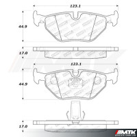 Plaquettes Stoptech Performance BMW serie 5 E39