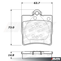 Plaquettes Stoptech Performance MERCEDES-BENZ SLK R170