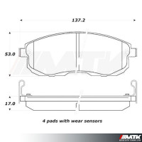 Plaquettes Stoptech Performance Nissan Juke