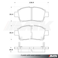 Plaquettes Stoptech Performance Toyota Yaris MK1