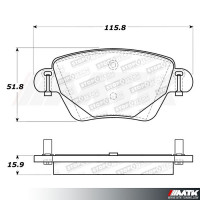 Plaquettes Stoptech Performance FORD Mondeo 3