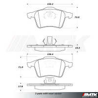 Plaquettes Stoptech Performance Mazda 3 MPS