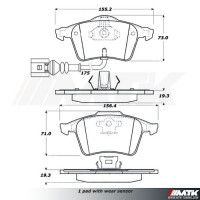 Plaquettes Stoptech Performance Audi A3 Quattro 8P