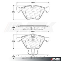 Plaquettes Stoptech Performance Bmw serie 3 E92