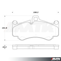 Plaquettes Stoptech Performance Porsche 911 996