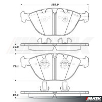 Plaquettes Stoptech Performance Bmw serie 7 E65 - E66 - E67