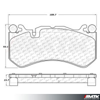 Plaquettes Stoptech Performance Mercedes-Benz Classe C W205