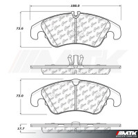 Plaquettes Stoptech Performance Audi A4 B8