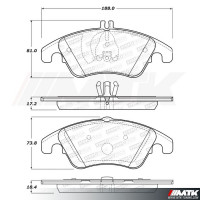 Plaquettes Stoptech Performance Mercedes-Benz SLK R172