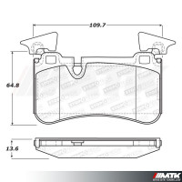 Plaquettes Stoptech Performance MERCEDES-BENZ Classe C W204