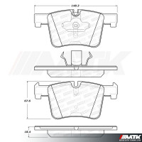 Plaquettes Stoptech Performance Bmw serie 3 F30 - F31 - F34