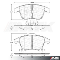Plaquettes Stoptech Performance Ford Mondeo 5
