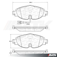 Plaquettes Stoptech Performance Volkswagen  Golf 7