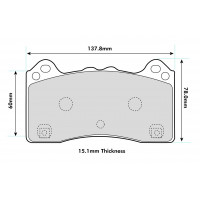 Plaquettes Stoptech Performance Ford Focus 3 RS