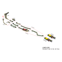 Collecteur RC Racing Peugeot 206 1.6 16V 110cv