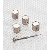 Kit 4 Capuchons de valves antivol + clé