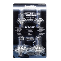 Pack 2 Ampoules H1 et H7 55W Super white