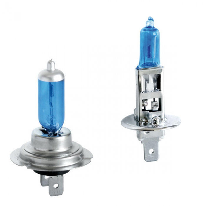 2 Ampoule H1 et H7 55W look Xenon Bleu