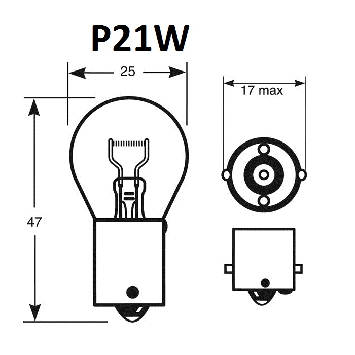 Ampoule P21W