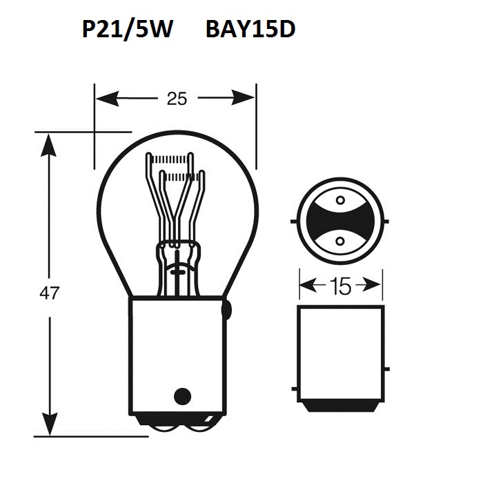 Ampoule P21/5W