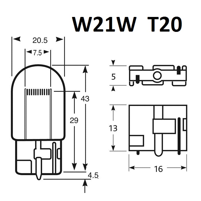Ampoule T20